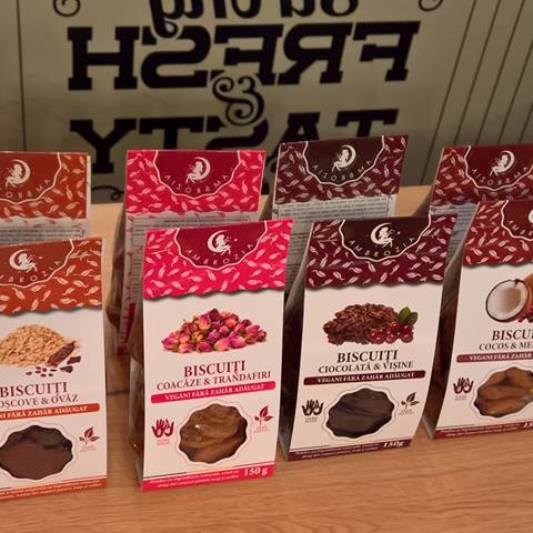 Biscuiți vegani Ambrozia, patru sortimente