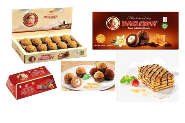 Marlenka honey cakes and honey nuggets