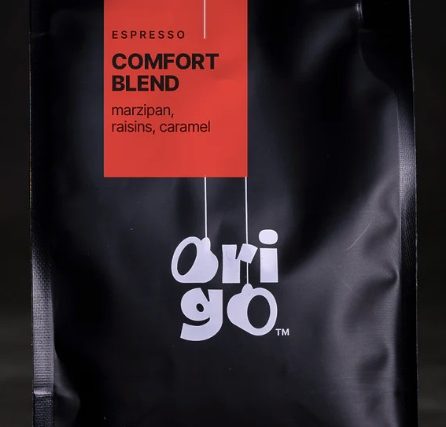 A bag of Origo Comfort Blend